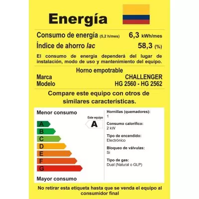 Horno HG 2560 / Negro