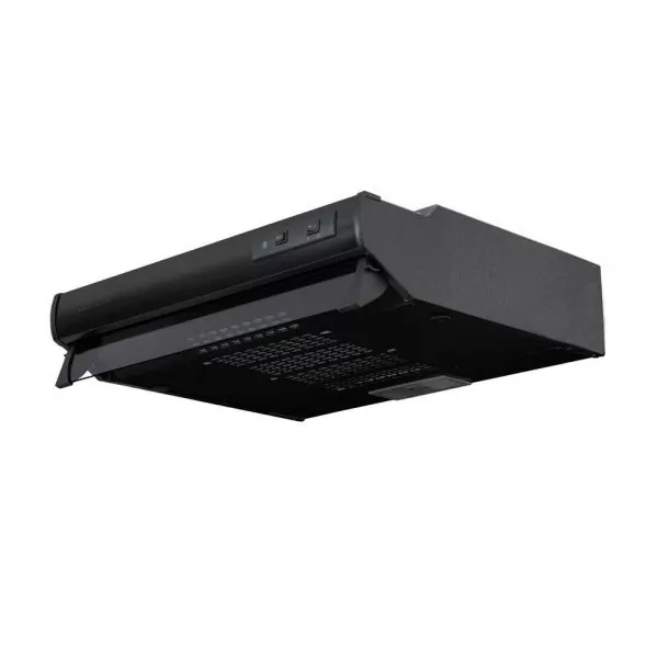 Campana Horizontal 60cm Negra Challenger