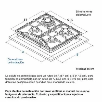 Cubierta Inox Media Serie Delta CHALLENGER