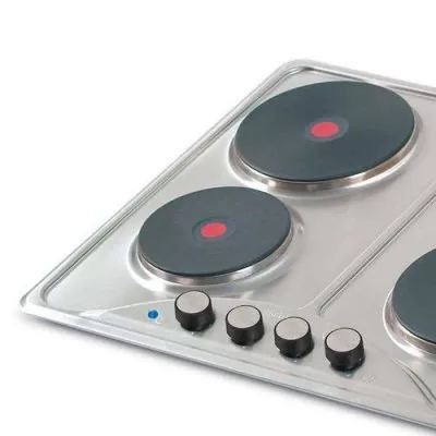 Cubierta 4 Puestos Inox Media Serie Delta