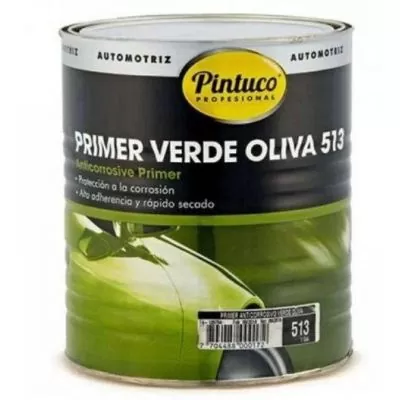 1/4 Primer Anticorrosivo Verde Oliva 513 PINTUCO