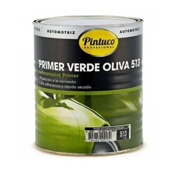 1/4 Primer Anticorrosivo Verde Oliva 513 PINTUCO