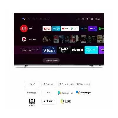 Televisor UHD 55TO62 BT Android T2 Challenger