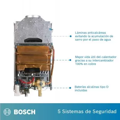 Calentador de agua GN Bosch Therm 2200 10 L tiro natural