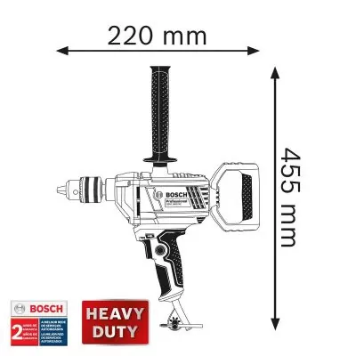 Taladro de Rotación GBM 1600 RE 850W 5/8