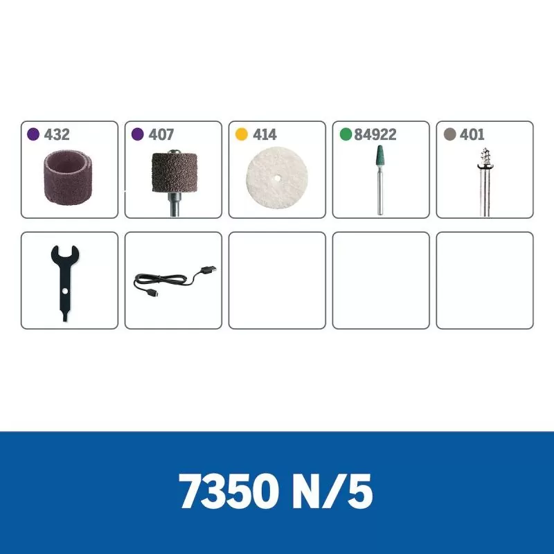  Dremel 7350-5 Kit de herramientas rotativas