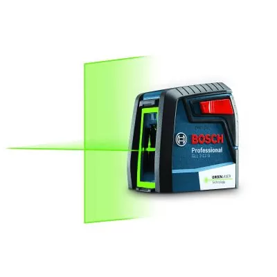Nivel Láser verdes Bosch GLL 2-12 G alcance 12m con soporte