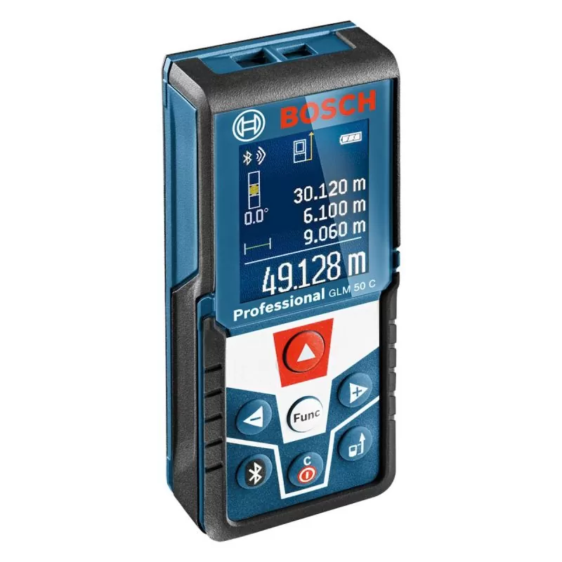  Bosch GLM 50 C Laser medidor de distancia Bluetooth con  visualización de color retroiluminada : Herramientas y Mejoras del Hogar