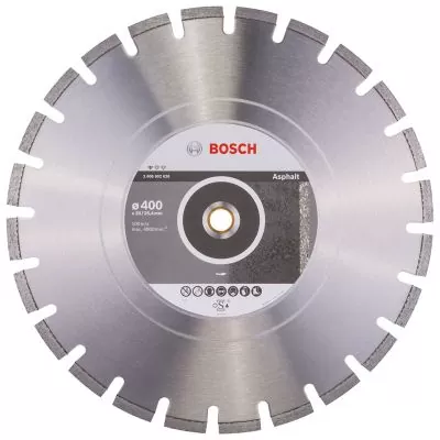 Disco diamantado Bosch Estándar para Asfalto 400x20/25,4x3,6x10mm Disco diamantado Bosch Estándar para Asfalto 400x20/25,4x3,6x10mm