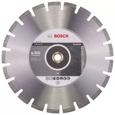 Disco diamantado Bosch Estándar para Asfalto 350x20/25,4x3,2x10mm