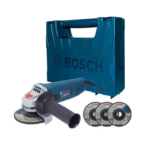 Mini Pulidora angular Bosch GWS 850 110V 850W 3 discos y maletín