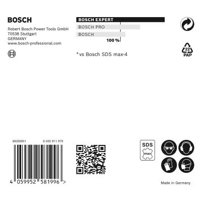 Broca para concreto Bosch EXPERT SDS Max-8x Ø5/8x8x13