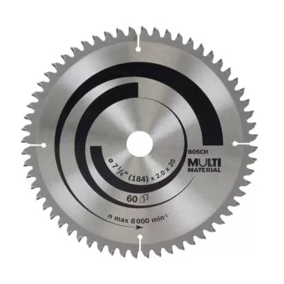 Disco sierra circular multimaterial Bosch ø184-20mm 60 dientes
