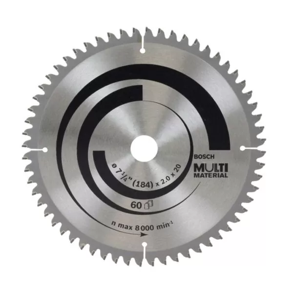 Disco sierra circular multimaterial Bosch ø184-20mm 60 dientes