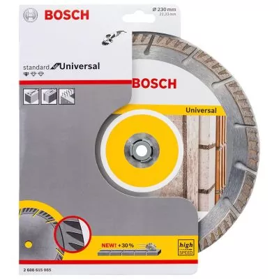Disco diamantado Bosch Standard for Universal Ø230 x 22,23 x 2,6 x10mm Disco diamantado Bosch Standard for Universal Ø230 x 22,23 x 2,6 x10mm