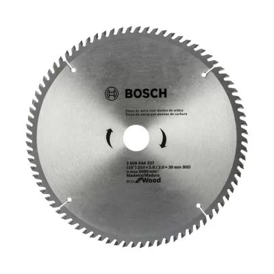 Disco de Sierra Circular Bosch Ecoline ø254x30mm, 80 dientes