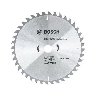 Disco de Sierra Circular Bosch Ecoline ø235x25mm, 40 dientes