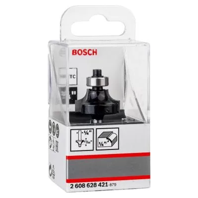 Fresa de arredondar Bosch 1/4", R1 6,3 mm, D 25,4 mm, L 13,2 mm, G 54 mm