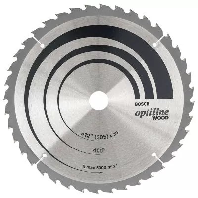 Disco de sierra circular Bosch Optiline Wood ø305x30mm 40D