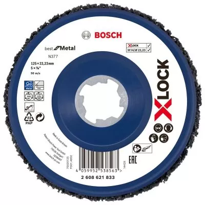 Disco de Limpieza X-LOCK Bosch N377 Best for Metal 125mm