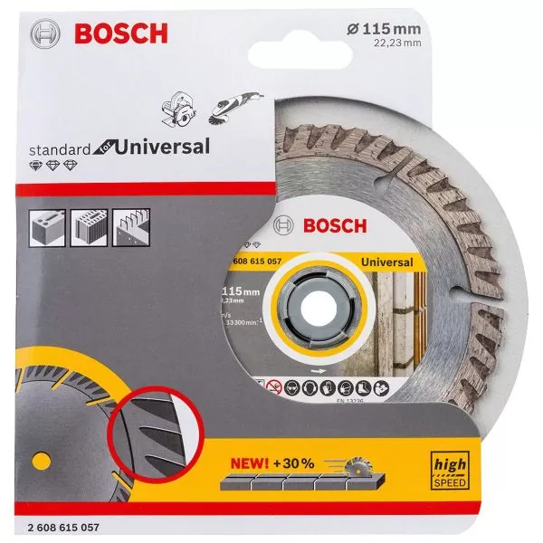 Disco diamantado Bosch Standard for Universal Ø115x22,23x2x10mm