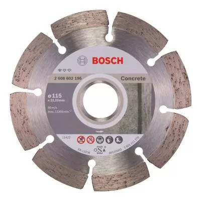 Disco diamantado Bosch Standard for Concrete 115x22,23x1,6x10mm