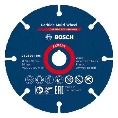 Disco de corte Bosch EXPERT Carbide Multi-Wheel 76mm