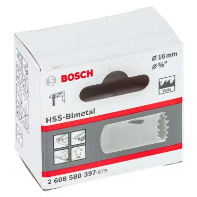 Sierra copa Bosch Bimetálica Eco HSS 16 mm, 5/8"