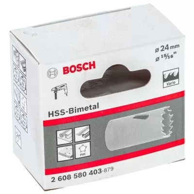 Sierra copa Bosch Bimetálica Eco HSS 24 mm, 15/16"
