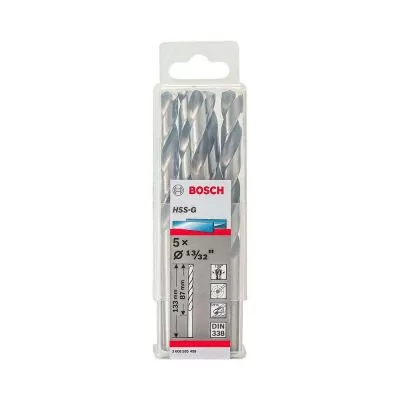 Broca para metal Bosch HSS-G 13/32" 5 unidades