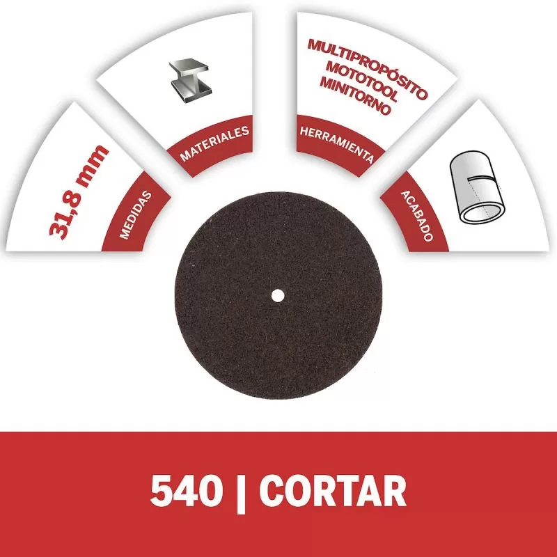 Dremel Disco De Corte De 23,8mm Espesor De 0,6mm Para Metal (Modelo 409)