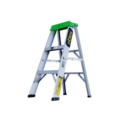 ESCALERA TIPO TIJERA EN ALUMINIO DE TRES PASOS