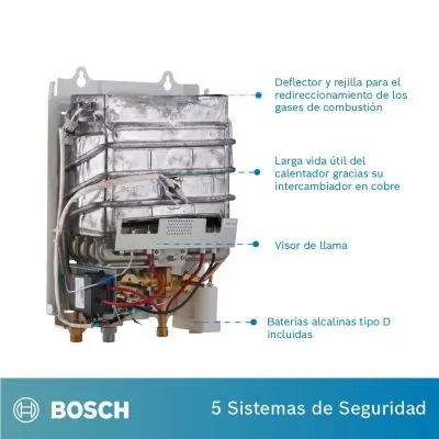 Calentador de agua GN Bosch Therm 1200 5.5L tiro natural