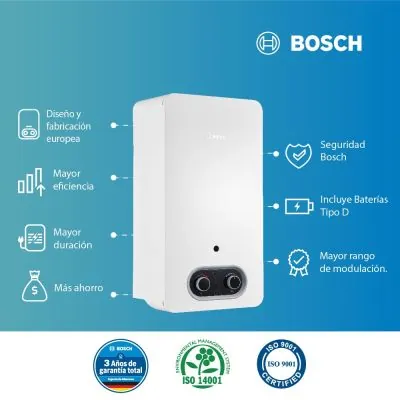 Calentador de agua GN Bosch Therm 2200 13 L tiro natural