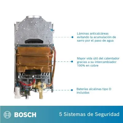 Calentador de agua GN Bosch Therm 2200 13 L tiro natural