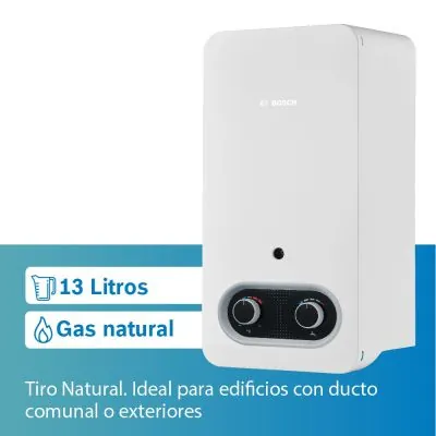 Calentador de agua GN Bosch Therm 2200 13 L tiro natural