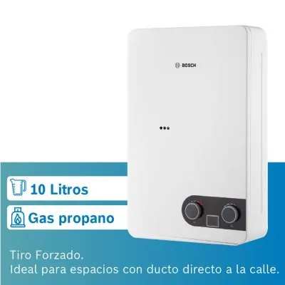 Calentador de agua GLP Bosch Therm 1400 F 10L tiro forzado