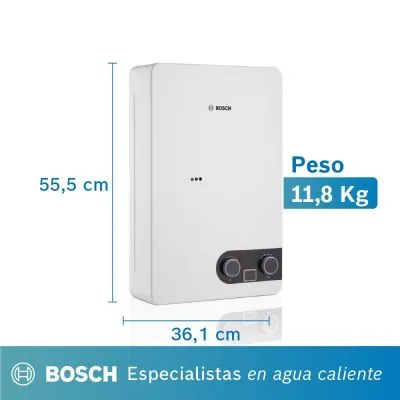 Calentador de agua GLP Bosch Therm 1400 F 10L tiro forzado