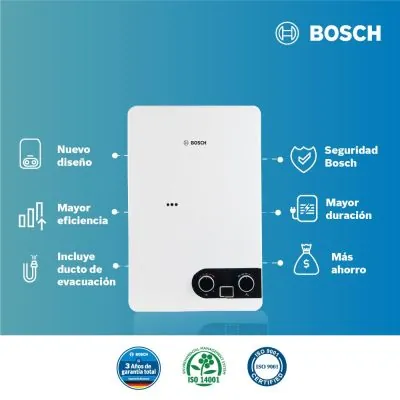 Calentador de agua GN Bosch Therm 1400 F 12L tiro forzado