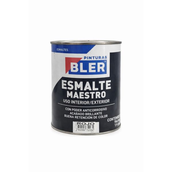 1/4 ESMALTE MAESTRO ROJO BLER