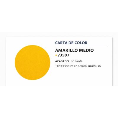 Pintura Aerosol Masso Amarillo Medio 400 ml Secado Rápido