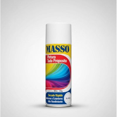 Aerosol Masso Pintura Todo Propósito Blanco Brillante 400 ml
