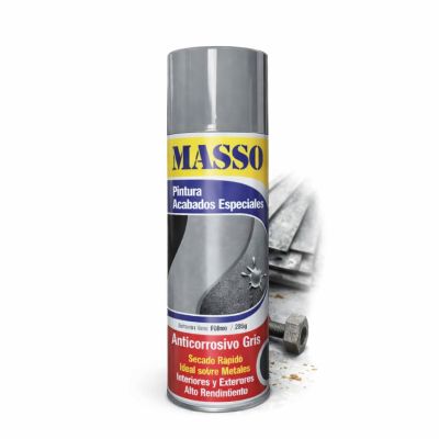 Pintura en Spray Anticorrosivo Gris MASSO
