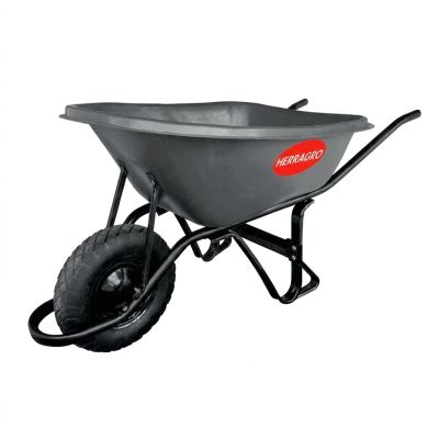 Carretilla 65 Litros Chasis Metálico Negro