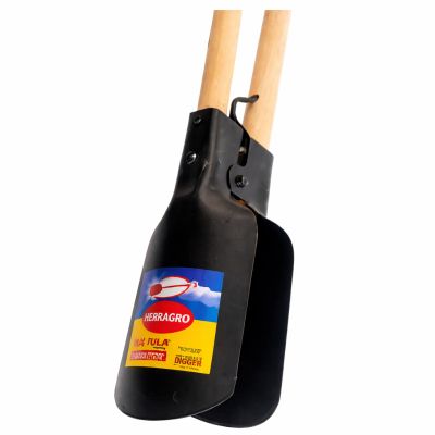 Palín Hoyador Herragro Doble Pala con Mango de Madera
